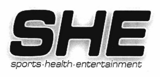 SHE SPORTS · HEALTH · ENTERTAINMENT