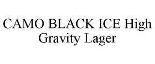 CAMO BLACK ICE HIGH GRAVITY LAGER