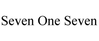 SEVEN ONE SEVEN