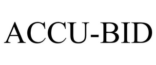 ACCU-BID