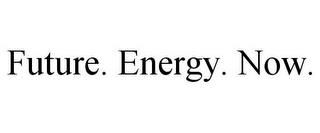 FUTURE. ENERGY. NOW.