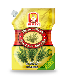 EL REY · THYME PASTE · PASTA DE TOMILLO NO ARTIFICIAL PERSERVATIVES, COLOURS AND FLAVORS. SIN CONSERCANTES NL COLORANTES ARTIFICIALES