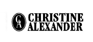 CA CHRISTINE ALEXANDER