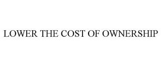 LOWER THE COST OF OWNERSHIP