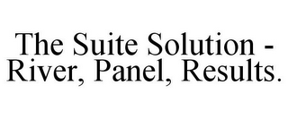 THE SUITE SOLUTION - RIVER, PANEL, RESULTS.