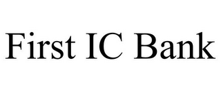 FIRST IC BANK