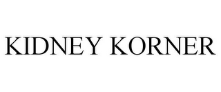 KIDNEY KORNER