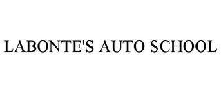 LABONTE'S AUTO SCHOOL