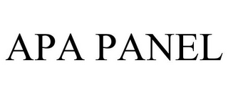 APA PANEL