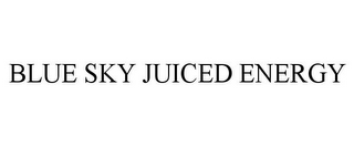 BLUE SKY JUICED ENERGY