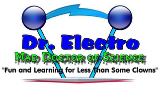 DR. ELECTRO MAD DOCTOR OF SCIENCE "FUN AND LEARNING FOR LESS THAN SOME CLOWNS"