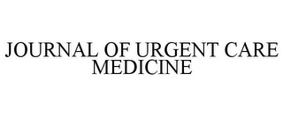 JOURNAL OF URGENT CARE MEDICINE