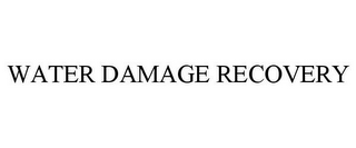 WATER DAMAGE RECOVERY