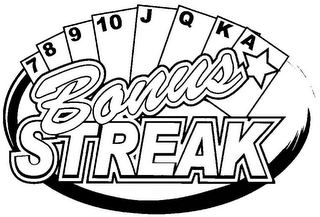 BONUS STREAK 7 8 9 10 J Q K A