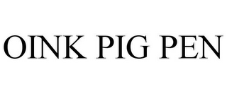 OINK PIG PEN