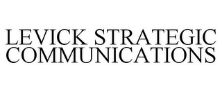 LEVICK STRATEGIC COMMUNICATIONS