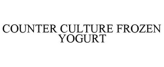 COUNTER CULTURE FROZEN YOGURT