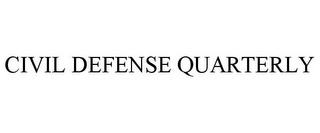 CIVIL DEFENSE QUARTERLY