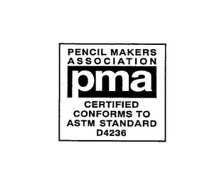 PENCIL MAKERS ASSOCIATION PMA CERTIFIEDCONFORMS TO ASTM STANDARDS D4236