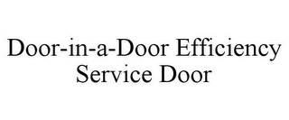 DOOR-IN-A-DOOR EFFICIENCY SERVICE DOOR