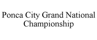 PONCA CITY GRAND NATIONAL CHAMPIONSHIP