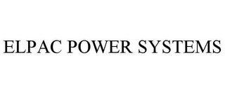 ELPAC POWER SYSTEMS