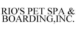 RIO'S PET SPA & BOARDING,INC.