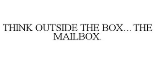 THINK OUTSIDE THE BOX...THE MAILBOX.