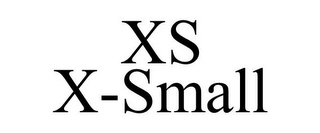 XS X-SMALL