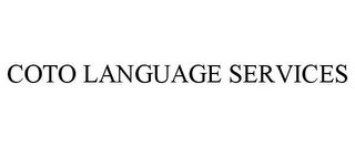 COTO LANGUAGE SERVICES