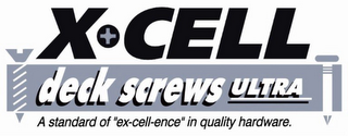 X-CELL ULTRA DECK SCREWS A STANDARD OF "EX-CELL-ENCE" IN QUALITY HARDWARE