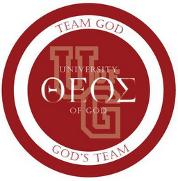U OF G UNIVERSITY OF GOD TEAM GOD GOD'S TEAM