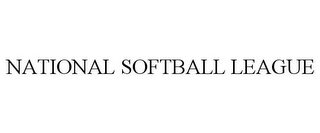 NATIONAL SOFTBALL LEAGUE