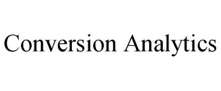 CONVERSION ANALYTICS