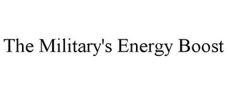 THE MILITARY'S ENERGY BOOST