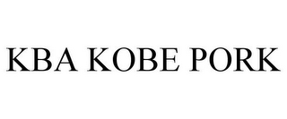 KBA KOBE PORK