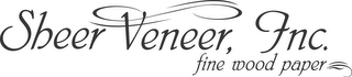 SHEER VENEER, INC. FINE WOOD PAPER