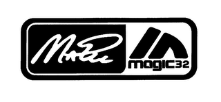 THE WORDS "MAGIC 32" AND THE LETTER "M"