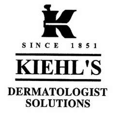 K KIEHL'S DERMATOLOGIST SOLUTIONS SINCE1851