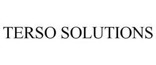 TERSO SOLUTIONS