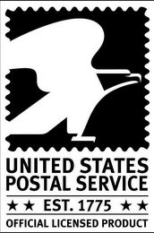 UNITED STATES POSTAL SERVICE EST. 1775 OFFICIAL LICENSED PRODUCT