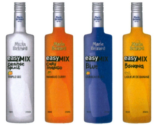 MARIE BRIZARD EASYMIX ORANGE SPIRIT CARY MANGO BLUE BANANA