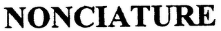 NONCIATURE