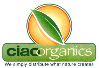 CIAO ORGANICS WE SIMPLY DISTRIBUTE WHATNATURE CREATES