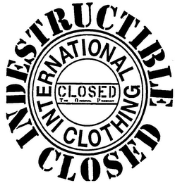 INDESTRUCTIBLE CLOSED