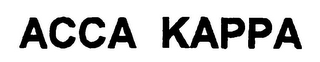 ACCA KAPPA