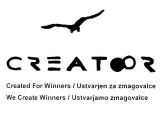 CREATOOR CREATED FOR WINNERS WE CREATE WINNERS