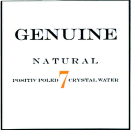 GENUINE NATURAL POSITIV POLED 7 CRYSTAL WATER