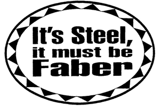 IT'S STEEL, IT MUST BE FABER