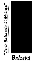 BALZEBÚ ACETO BALSAMICO DI MODENA